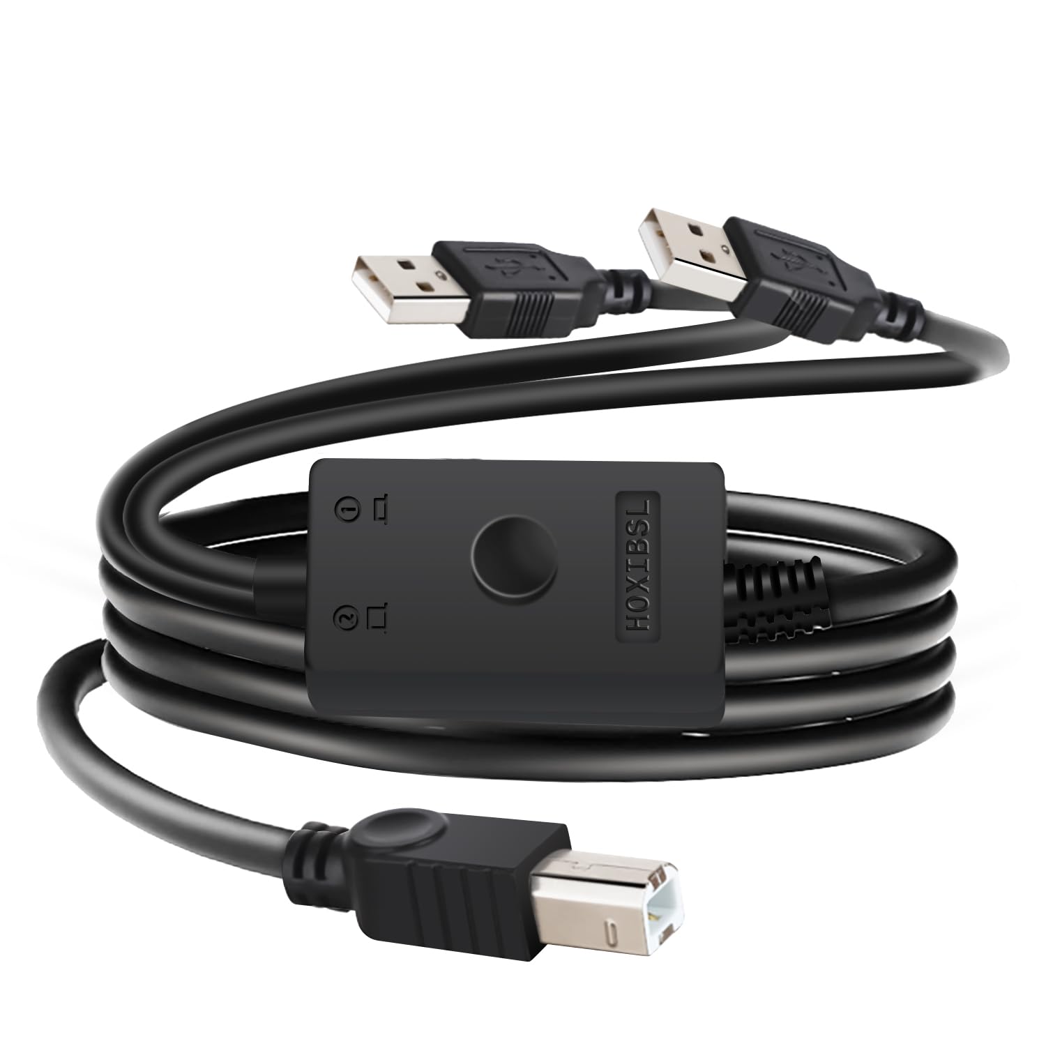 input type様　オーダーパソコン ② Amazon.com: HOXIBSL 14.7FT Printer Cable Splitter 2 in 1 Out